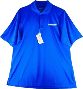 KAWASAKI ENGINES Core 365 By North End Mens L Royal Blue Polo Shirt, Wicking, UV - Picture 1 of 8