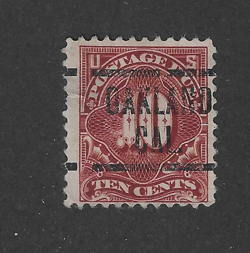 Scott  J 35, 10 cent deep claret, postage due,1894, VF-XF - Image 1 of 1