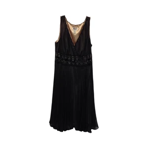 Robbie Bee Damen ärmelloses kleines schwarzes Kleid mit Faltenrock Größe 16W - Bild 1 von 8