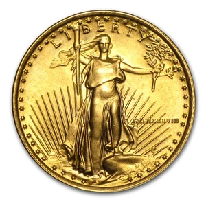 American Gold Eagle 1988 1/10 oz Stempelglanz (MCMLXXXVIII) - Bild 1 von 2