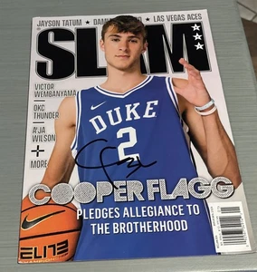 Cooper Flagg signed handsigniert SLAM Magazin Duke Blue Devils In Person NBA - Bild 1 von 3