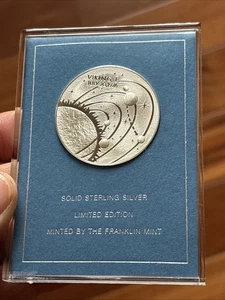 1976 Franklin Mint Sterling Silver Eyewitness Viking I Mission to Mars - Picture 1 of 9