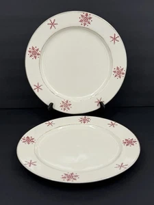 TARGET 11” Christmas Dinner Plates Holiday 09 Birchwood Chalet (Set of 2) EUC - Picture 1 of 4