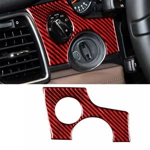 For Porsche Panamera 2010-16 Real Red Carbon Fiber Function Control Button Decor - Picture 1 of 7
