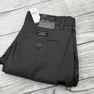 Banana Republic Charcoal Grey Pants Mens 28x30 Aiden Chino Slim Fit Preppy - Picture 1 of 5