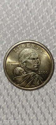2000 D Sacagawea One Dollar Coin US Liberty - Image 1 of 4