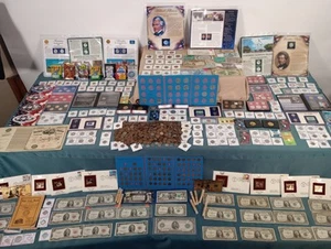 Huge Coin & Currency Collection Lot .Gold, Silver,Barber, Errors,,OBW Rolls - Picture 1 of 24