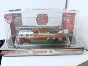 1998 Code 3 FDNY Seagrave Rear Mount Ladder Truck 26 Die Cast Limited Edition  - Picture 1 of 9