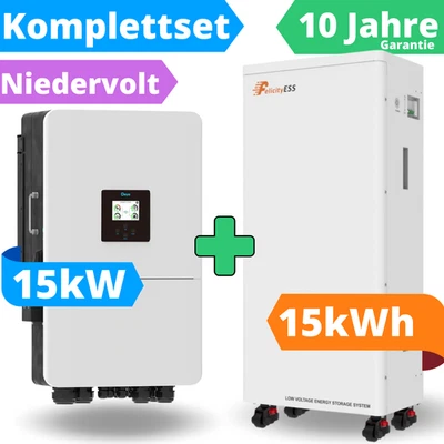DEYE + FELICITY SOLAR Deye SUN-15K-SG05LP3-EU-SM2 + Batteriespeicher Felicity Speicher 15 kWh Set PV