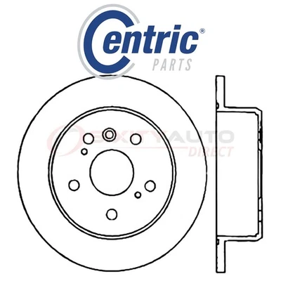 Centric C-TEK Disc Brake Rotor for 2007-2009 Lexus RX350 3.5L V6 - Kit Set bu Foto 1 de 4