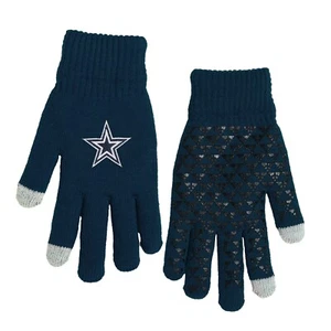 Dallas Cowboys NFL Knit Gloves with Silicone Grippers - Picture 1 of 1