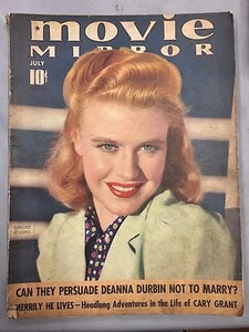MOVIE MIRROR MAGAZINE JULY 1939 GINGER ROGERS CARY GRANT DEANNA DURBIN - Picture 1 of 2