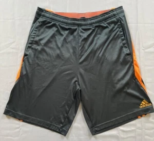 Pantalones Cortos de Baloncesto Adidas Climalite Para Hombre Medianos Gris Brillante Naranja Cordón - Imagen 1 de 11