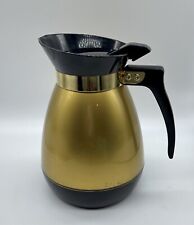 West Bend Thermo Serv Vintage Gold Coffee Carafe Made in USA