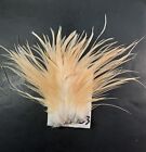Cream Ginger Rooster Saddle Hackle Long Thin Dry Fly Tying Feathers #33