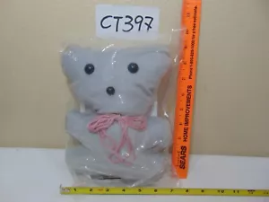 VINTAGE SOUTHWESTERN BELL PIONEERS PLUSH HUG A BEAR TRAUMA 9" LIGHT GRAY - Picture 1 of 9