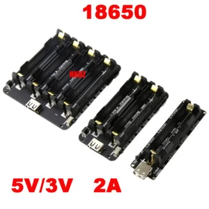 18650 Lithium Battery Module 5/3V USB Mobile Power Holder Charger Board 1~4 Way - Picture 1 of 16