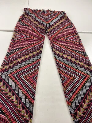 Pantalones Y2K Becca Mujer Talla Mediana Cubrir Ligeros Puros Geométricos Boho Foto 1 de 4
