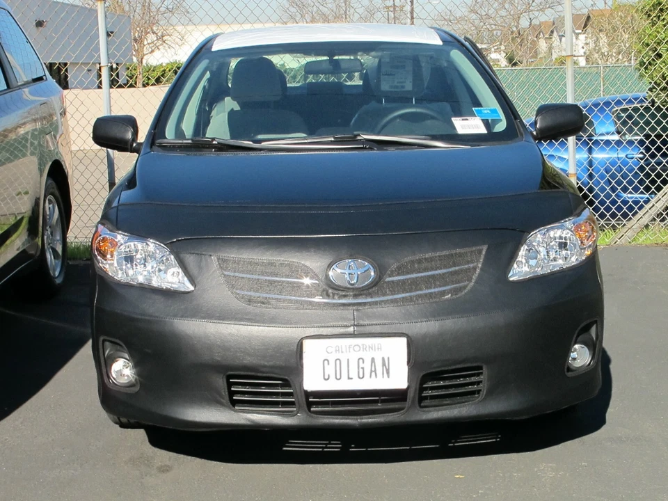 Colgan Front End Mask Bra 2pc.Fits Toyota Corolla S & XRS Sedan 2009-2010 W/LIC - Image 1 of 1