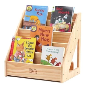 FUNLIO Montessori Bookshelf for Toddlers 1-5 Years, Front-Facing Kids Bookshe... - Picture 1 of 7