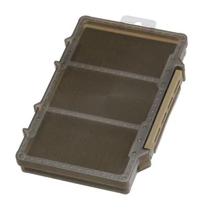 Daiichi #33248 MC Case #195S Slit Foam Box 195 x 114 x 20 mm Earth (2505) - Picture 1 of 5