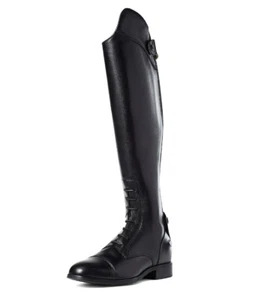 Botas de montar Ariat Kinsley Hunter Jumper de campo alto, cuero negro, tallas 5,5-11 - Imagen 1 de 7