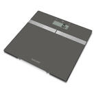 Salter Glass Analyser Bathroom Weighing Scale Body Fat Water BMI Black/Silver