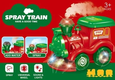 Train Set for Toddlers, Train Toys for Toddler and Kids 3+, Spray Train W/ LIGHT - Image 1 of 4
