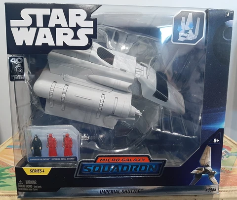 Star Wars Imperial Shuttle Micro Galaxy Squadron Series 4, 40th Anniversary ROTJ Cover