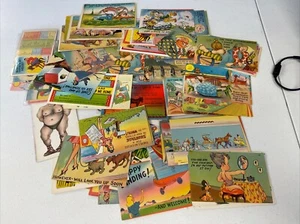Vintage Postkarten Sammlung 100+ Humorvoll Humor Antik Posted Neu & Gebraucht #9 - Bild 1 von 16