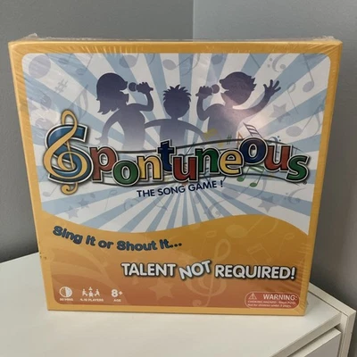 Novo Sealed Spontuneous The Song Game Family Game Night 4-10 jogadores idades 8+  - Imagem 1 de 4