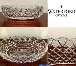 WATERFORD CRYSTAL Master Cutter Heritage Oval Display Centerpiece Bowl IRELAND - Picture 1 of 12