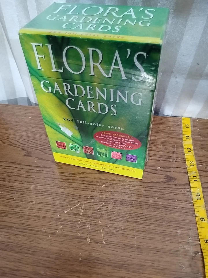Flora's Gardening Cards 264 Full Color Portable Home Reference for Gardner