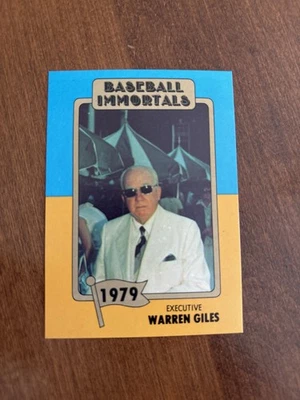 Warren Giles 1980-87 SSPC Baseball Immortals #167 Executive HOF - Image 1 of 2
