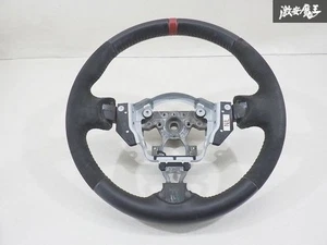 Nissan Genuine K13 March NISMO S Steering Wheel Red Stitch Black Leather JDM - Picture 1 of 9