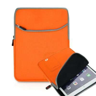 Orange Soft Padded Carry Sleeve Case Cover For 12" Samsung Galaxy S7+ / Tab S8 - Image 1 of 4