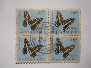 Bloque de mariposas de Mozambique 1953 - Imagen 1 de 1