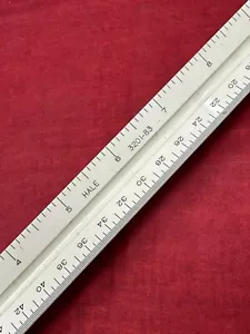 Hale Made in Japan 12” Architect Triangular Scale Ruler No. 3201 83 - Picture 1 of 10