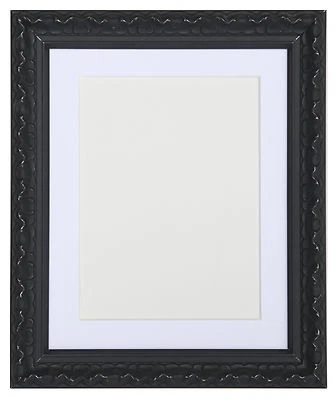 Vintage Ornate Shabby Chic Black silver Picture and Photo Frames With Mounts - Image 1 of 4