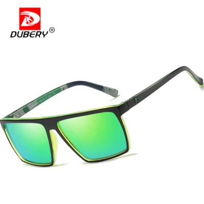 Óculos de sol esportivo polarizado masculino feminino DUBERY UV400 quadrado óculos de pesca para condução - Imagem 1 de 4