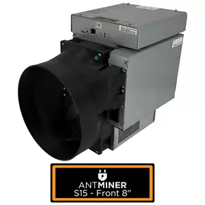 Antminer S15 T15 Front+ PSU to 8 Inch Fan Shroud Adapter Silencer Cooling Crypto - Picture 1 of 4