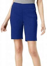 INC International Concepts Stud-Trim Bermuda Shorts Bright Blue Size 6