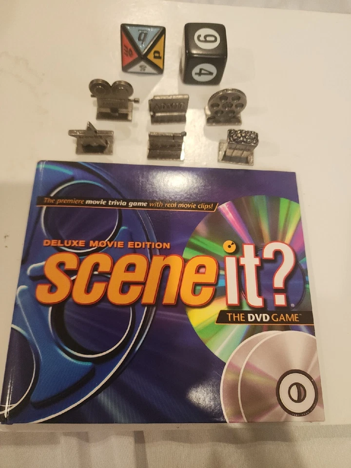 scene It? The DVD Game. Deluxe Movie Edition 2 DVDs 6 player pieces INCOMPLETE - Image 1 of 4