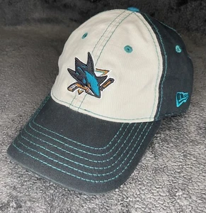 San Jose Sharks New Era 2 Tone Hat Cap Men NHL Hockey Black Beige Blue One Size - Picture 1 of 8