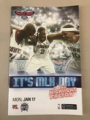 Atlanta Hawks 🏀 Highlight Factory Program 🏀 It’s MLK Day 🏀 1•17•11 Vs Kings Foto 1 de 4