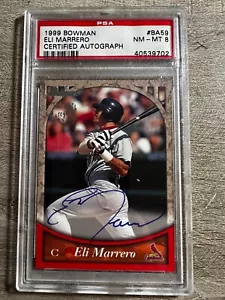 1999 Bowman Autogramm #BA59 Eli Marrero S Auto - PSA 8 MN-MT - Bild 1 von 2