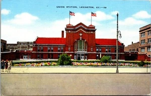 Lexington Station Lexington Kentucky Linen Postcard - Picture 1 of 2