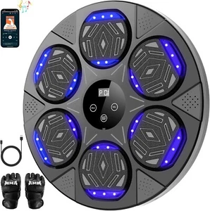 2025 Upgraded Smart Music Boxing Machine 7 Training Modes w/ Boxing Gloves Music - Picture 1 of 6