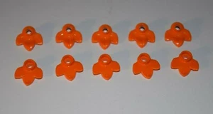 10 Nuevas Placas de Lego 1x1 3 Hojas de Planta 32607 Follaje Naranja Arbusto - Imagen 1 de 1