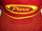 Pierce Fire Apparatus Co Vintage Trucker's Hat Cap Snapback Red/Yellow